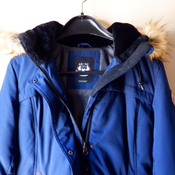 Women's ARTIC EXPEDITION Blue Winter Coat Size Medium - Picture 15 of 16